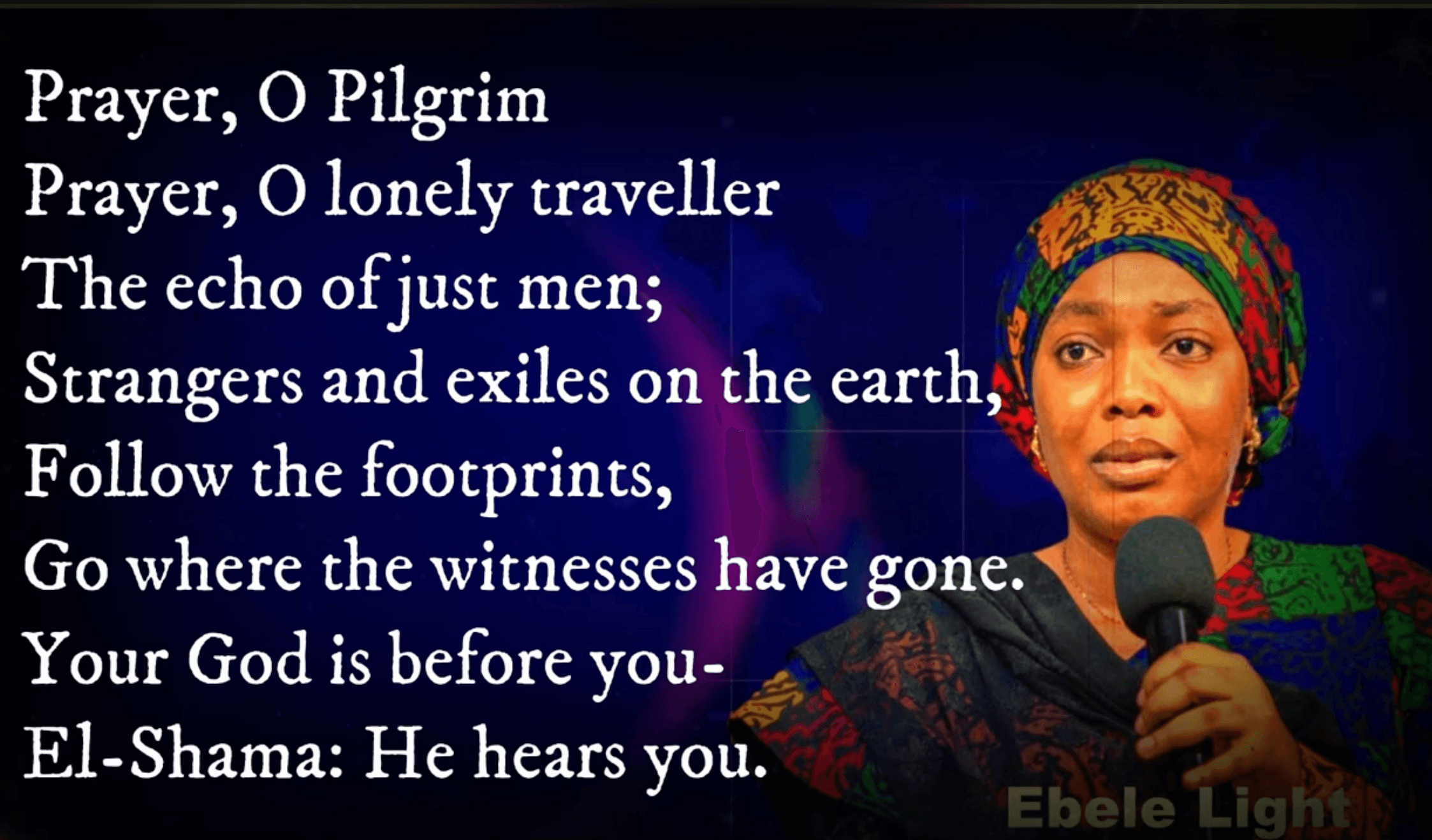 Prayer O Pilgrim